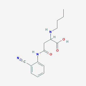 2-(Butylamino)-4-((2-cyanophenyl)amino)-4-oxobutanoic acid