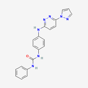1-(4-((6-(1H-pyrazol-1-yl)pyridazin-3-yl)amino)phenyl)-3-phenylurea