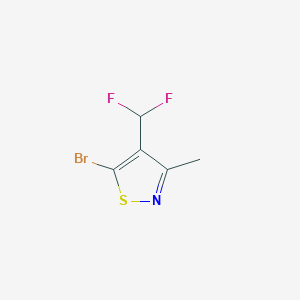 B2676996 5-Bromo-4-(difluoromethyl)-3-methyl-1,2-thiazole CAS No. 2248400-97-5
