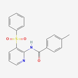 N-[3-(benzenesulfonyl)pyridin-2-yl]-4-methylbenzamide