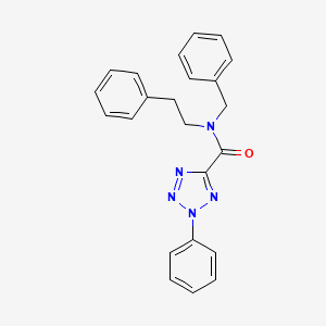 molecular formula C23H21N5O B2677026 N-benzyl-N-phenethyl-2-phenyl-2H-tetrazole-5-carboxamide CAS No. 1396713-01-1