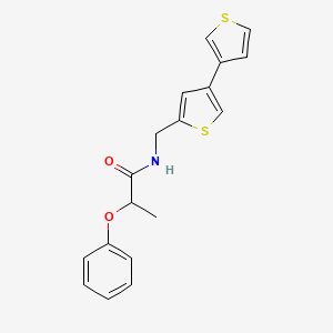 N-({[3,3'-bithiophene]-5-yl}methyl)-2-phenoxypropanamide