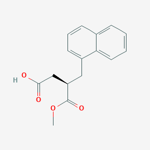 molecular formula C16H16O4 B2677044 (R)-4-Methoxy-3-(naphthalen-1-ylmethyl)-4-oxobutanoic acid CAS No. 119807-82-8
