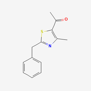 molecular formula C13H13NOS B2677047 1-(2-Benzyl-4-methyl-1,3-thiazol-5-yl)ethan-1-one CAS No. 937598-06-6