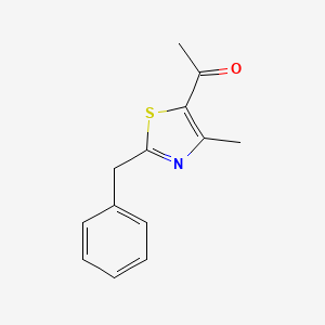 molecular formula C13H13NOS B2677047 1-(2-苄基-4-甲基-1,3-噻唑-5-基)乙酮 CAS No. 937598-06-6