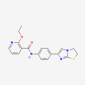 B2677114 N-(4-(2,3-dihydroimidazo[2,1-b]thiazol-6-yl)phenyl)-2-ethoxynicotinamide CAS No. 893995-04-5