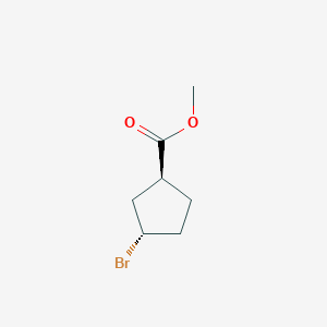 molecular formula C7H11BrO2 B2677126 methyl (1S,3S)-rel-3-bromocyclopentane-1-carboxylate CAS No. 2055840-88-3