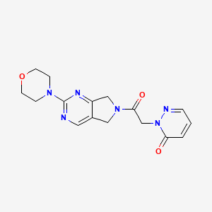 2-(2-(2-morpholino-5H-pyrrolo[3,4-d]pyrimidin-6(7H)-yl)-2-oxoethyl)pyridazin-3(2H)-one