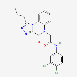N-(3,4-dichlorophenyl)-2-(4-oxo-1-propyl[1,2,4]triazolo[4,3-a]quinoxalin-5(4H)-yl)acetamide