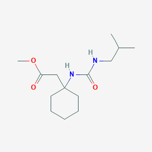 molecular formula C14H26N2O3 B2677174 methyl 2-(1-(3-isobutylureido)cyclohexyl)acetate CAS No. 1573548-30-7