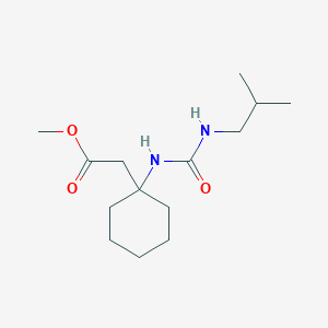 Methyl (1-{[(2-methylpropyl)carbamoyl]amino}cyclohexyl)acetate
