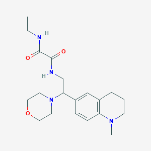 N1-ethyl-N2-(2-(1-methyl-1,2,3,4-tetrahydroquinolin-6-yl)-2-morpholinoethyl)oxalamide