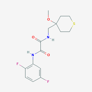molecular formula C15H18F2N2O3S B2677207 N1-(2,5-difluorophenyl)-N2-((4-methoxytetrahydro-2H-thiopyran-4-yl)methyl)oxalamide CAS No. 2034487-21-1