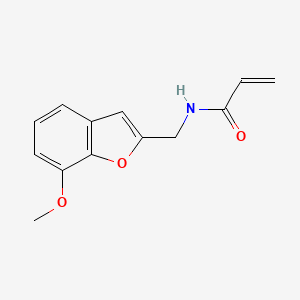 molecular formula C13H13NO3 B2677220 N-[(7-Methoxy-1-benzofuran-2-yl)methyl]prop-2-enamide CAS No. 2305474-75-1