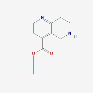 molecular formula C13H18N2O2 B2677313 Tert-butyl 5,6,7,8-tetrahydro-1,6-naphthyridine-4-carboxylate CAS No. 2248299-67-2