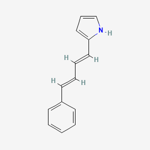 molecular formula C14H13N B2677350 2-(4-phenylbuta-1,3-dien-1-yl)-1H-pyrrole CAS No. 7354-48-5