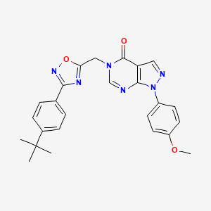 5-((3-(4-(tert-butyl)phenyl)-1,2,4-oxadiazol-5-yl)methyl)-1-(4-methoxyphenyl)-1H-pyrazolo[3,4-d]pyrimidin-4(5H)-one