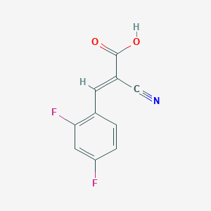 (E)-2-cyano-3-(2,4-difluorophenyl)prop-2-enoic Acid