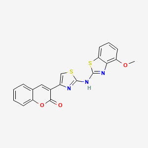 3-(2-((4-methoxybenzo[d]thiazol-2-yl)amino)thiazol-4-yl)-2H-chromen-2-one