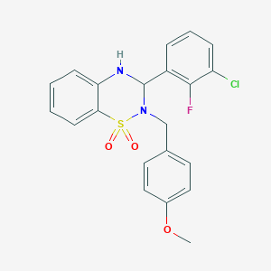 3-(3-chloro-2-fluorophenyl)-2-(4-methoxybenzyl)-3,4-dihydro-2H-1,2,4-benzothiadiazine 1,1-dioxide