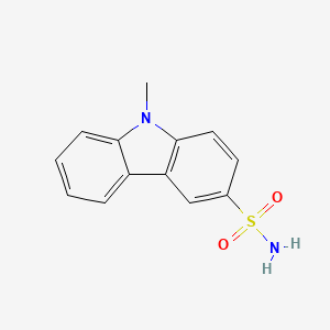 molecular formula C13H12N2O2S B2677407 9-methyl-9H-carbazole-3-sulfonamide CAS No. 1073653-45-8