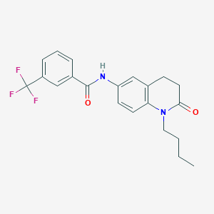 N-(1-butyl-2-oxo-1,2,3,4-tetrahydroquinolin-6-yl)-3-(trifluoromethyl)benzamide
