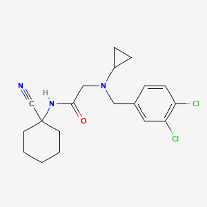 N-(1-cyanocyclohexyl)-2-{cyclopropyl[(3,4-dichlorophenyl)methyl]amino}acetamide