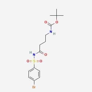 tert-Butyl (4-(4-bromophenylsulfonamido)-4-oxobutyl)carbamate
