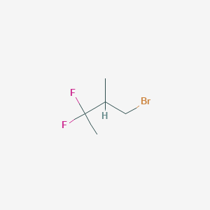 molecular formula C5H9BrF2 B2677476 1-Bromo-3,3-difluoro-2-methylbutane CAS No. 1878196-24-7