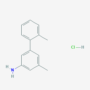 3-Methyl-5-(2-methylphenyl)aniline;hydrochloride