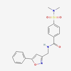 4-(N,N-dimethylsulfamoyl)-N-((5-phenylisoxazol-3-yl)methyl)benzamide