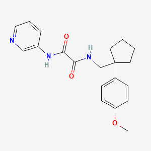 N1-((1-(4-methoxyphenyl)cyclopentyl)methyl)-N2-(pyridin-3-yl)oxalamide