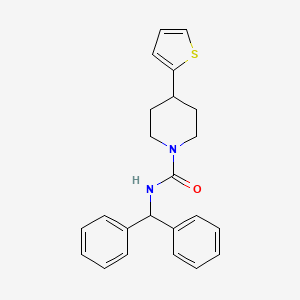 N-benzhydryl-4-(thiophen-2-yl)piperidine-1-carboxamide