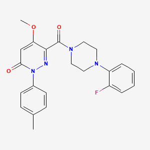 6-(4-(2-fluorophenyl)piperazine-1-carbonyl)-5-methoxy-2-(p-tolyl)pyridazin-3(2H)-one