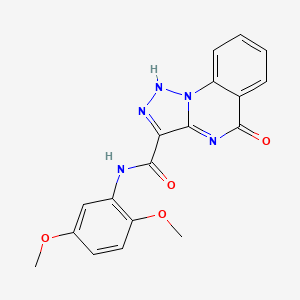 molecular formula C18H15N5O4 B2677524 N-(2,5-dimethoxyphenyl)-5-oxo-1H-triazolo[1,5-a]quinazoline-3-carboxamide CAS No. 896373-04-9