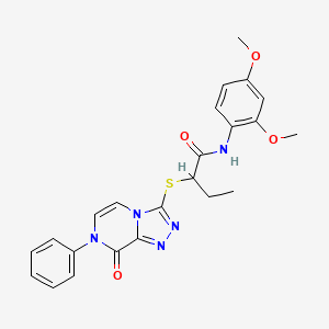 N-(2,4-dimethoxyphenyl)-2-[(8-oxo-7-phenyl-7,8-dihydro[1,2,4]triazolo[4,3-a]pyrazin-3-yl)thio]butanamide