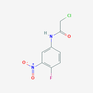 molecular formula C8H6ClFN2O3 B2677538 2-chloro-N-(4-fluoro-3-nitrophenyl)acetamide CAS No. 196812-96-1