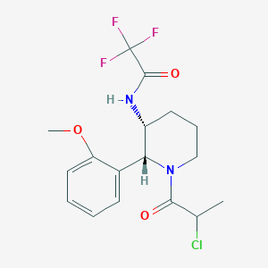 N-[(2R,3R)-1-(2-Chloropropanoyl)-2-(2-methoxyphenyl)piperidin-3-yl]-2,2,2-trifluoroacetamide