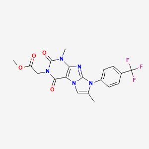 Methyl 2-[4,7-dimethyl-1,3-dioxo-6-[4-(trifluoromethyl)phenyl]purino[7,8-a]imidazol-2-yl]acetate