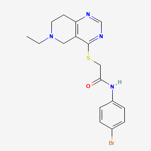 N-(4-bromophenyl)-2-((6-ethyl-5,6,7,8-tetrahydropyrido[4,3-d]pyrimidin-4-yl)thio)acetamide