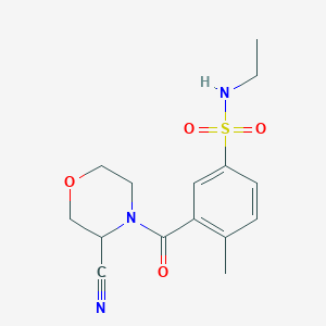 3-(3-Cyanomorpholine-4-carbonyl)-N-ethyl-4-methylbenzenesulfonamide