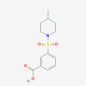 3-[(4-Methylpiperidin-1-YL)sulfonyl]benzoic acid
