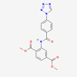 dimethyl 2-(4-(1H-tetrazol-1-yl)benzamido)terephthalate