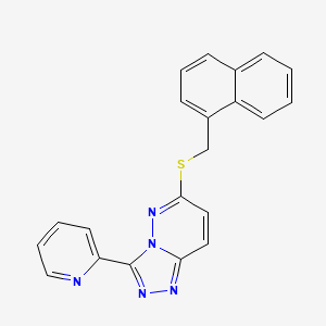 6-(Naphthalen-1-ylmethylsulfanyl)-3-pyridin-2-yl-[1,2,4]triazolo[4,3-b]pyridazine