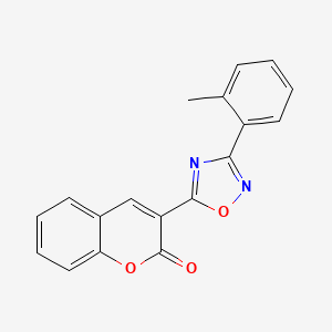 3-[3-(2-methylphenyl)-1,2,4-oxadiazol-5-yl]-2H-chromen-2-one