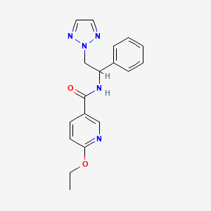 6-ethoxy-N-(1-phenyl-2-(2H-1,2,3-triazol-2-yl)ethyl)nicotinamide
