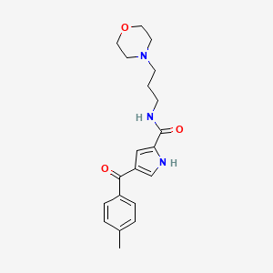 4-(4-methylbenzoyl)-N-(3-morpholinopropyl)-1H-pyrrole-2-carboxamide