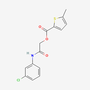[2-(3-Chloroanilino)-2-oxoethyl] 5-methylthiophene-2-carboxylate