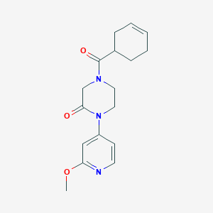 4-(Cyclohex-3-ene-1-carbonyl)-1-(2-methoxypyridin-4-yl)piperazin-2-one