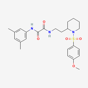 N1-(3,5-dimethylphenyl)-N2-(2-(1-((4-methoxyphenyl)sulfonyl)piperidin-2-yl)ethyl)oxalamide